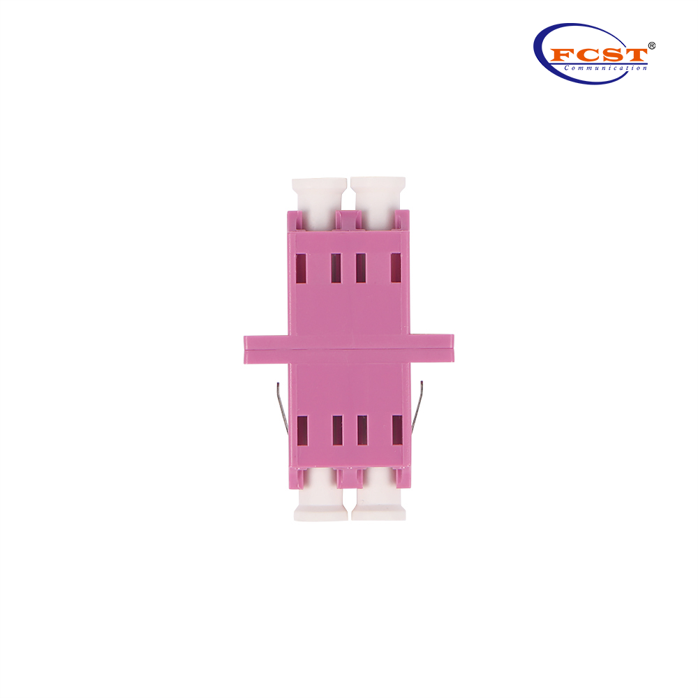 Adaptador de fibra óptica LCUPC a LCUPC Duplex OM4