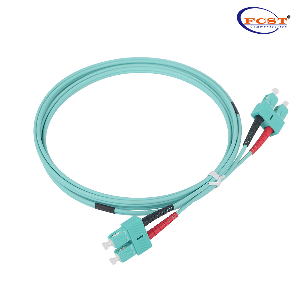 SCUPC-SCUPC Duplex OM3 MM 2m PVC 2.0mm Cable de conexión de fibra óptica