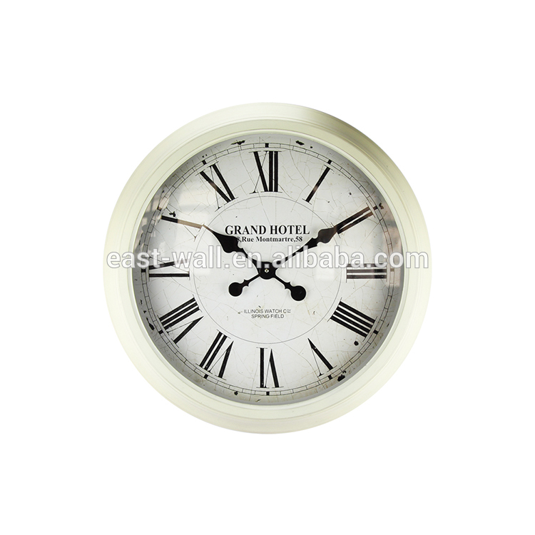 retro round clock dial children bedroom wall clocks with hanger