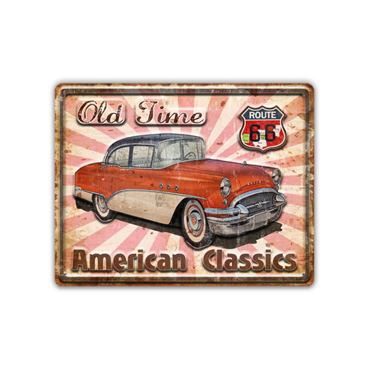 Fashion American Classics Car Household Custom Vintage Metal Tin Sign, Wall Decor Tin Metal Sign