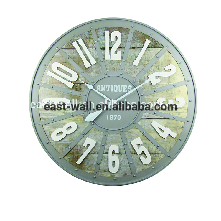 Arabic Numerals Wall Clock Home Decoration , Decorative Vintage Digital Cheap Wall Clock