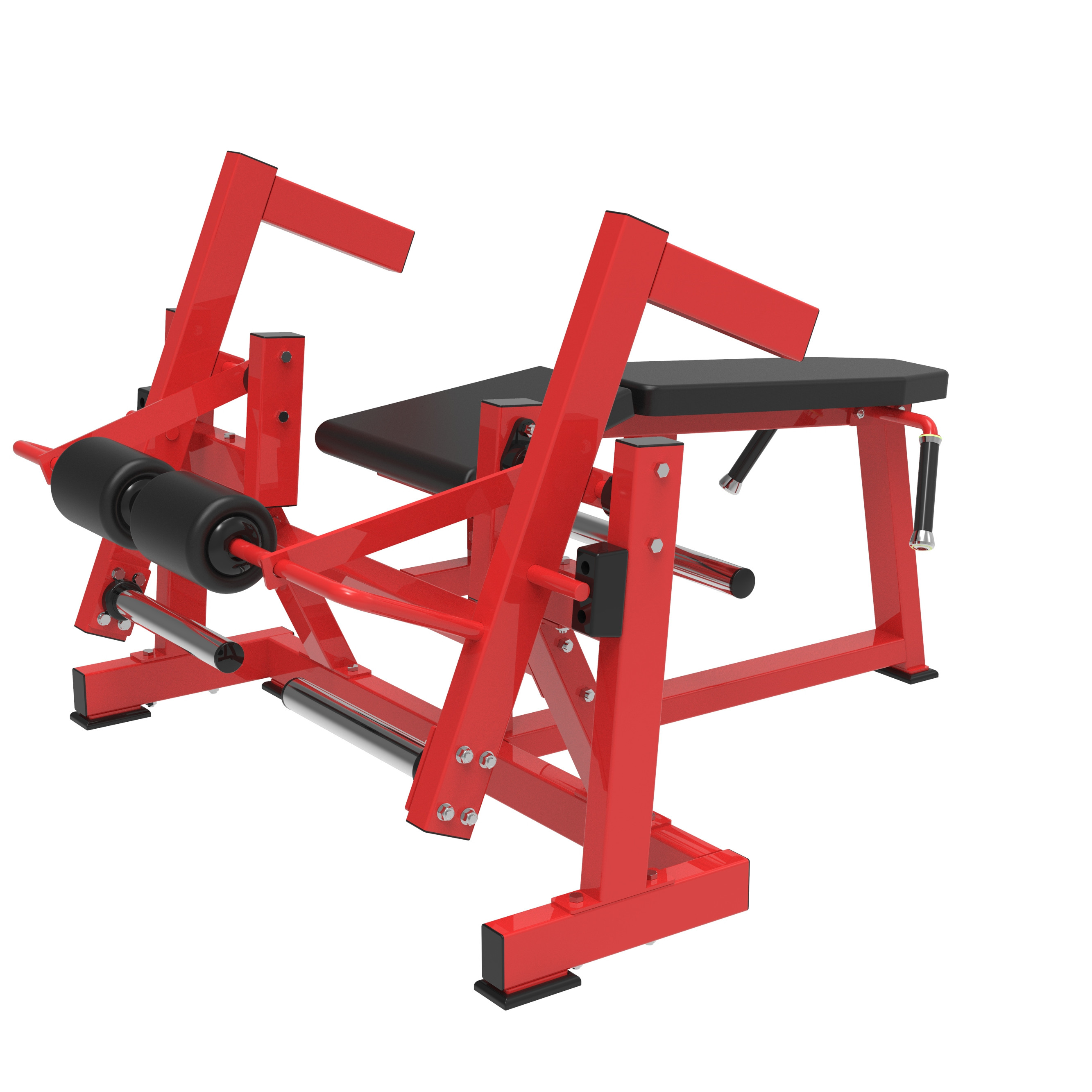 XYSFITNESS Commercial Plate Loaded Iso-Lateral Lying Leg Curl XYSFITNESS Kommerzieller plattenbelasteter iso-lateral liegender Beinbeuger