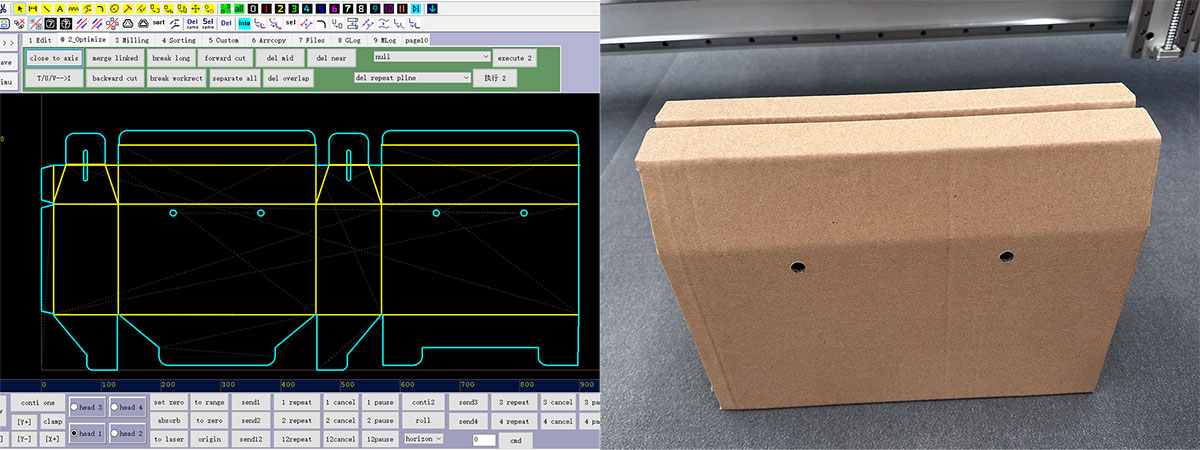carton-box-cutting-machine mashine ya kukatia sanduku-katoni