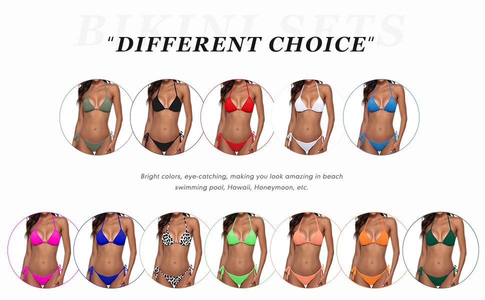different color sexy bikini sets ชุดบิกินี่เซ็กซี่หลากสี