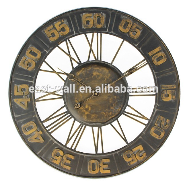Out Minutes In Hours Sunburst Antique French Wall Clocks