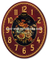 Red Background Golden Arabic Numerals Big Modern Wall Clocks