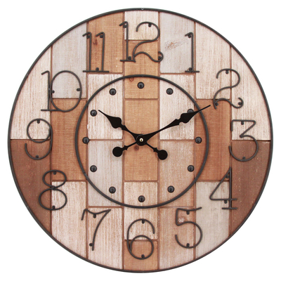 Make Your Own Clock Large Vintage Promotional Wall Clocks Custom Printing Rustic Style