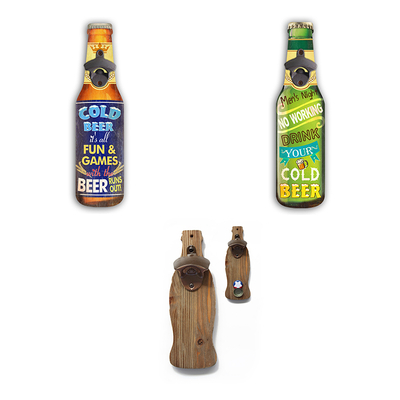 Creative American Cap Beer Shape Bottle Opener Wall Mount, Custom Beer Opener Beer