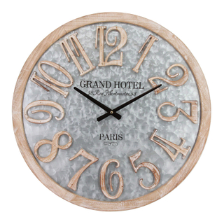 Customized Large Industrial Desktop Wall Clocks with Galvanized