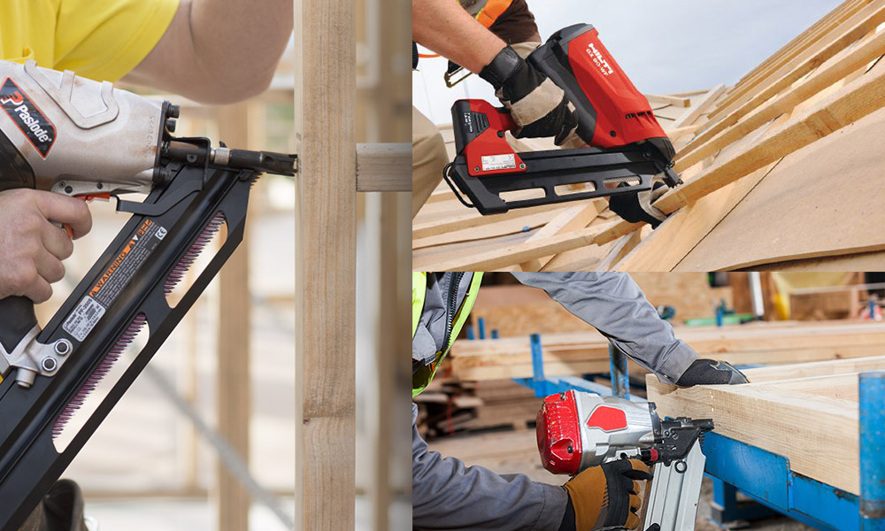 Paku Pembingkai 34 Darjah dalam Kekuda Kayu