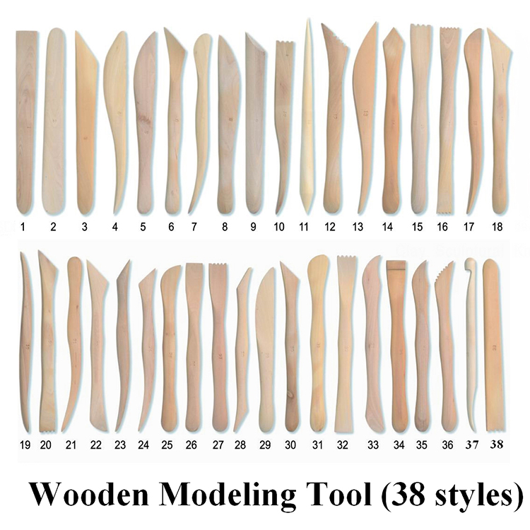 Boxwood Clay Pottery Play Dough Modeling Tools