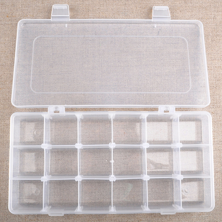 18 Compartment Plastic Organizer Box
