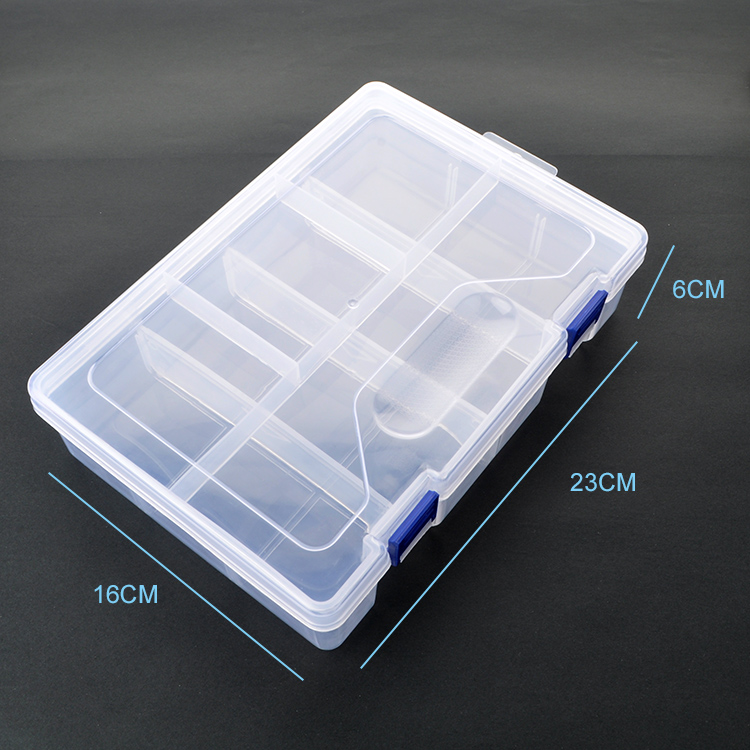 8 Grid Plastic Organizer Box 23x16x6cm
