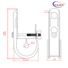 FCST601126-1 J Tipo de abrazadera de suspensión para ADSS/Cable OPGW
