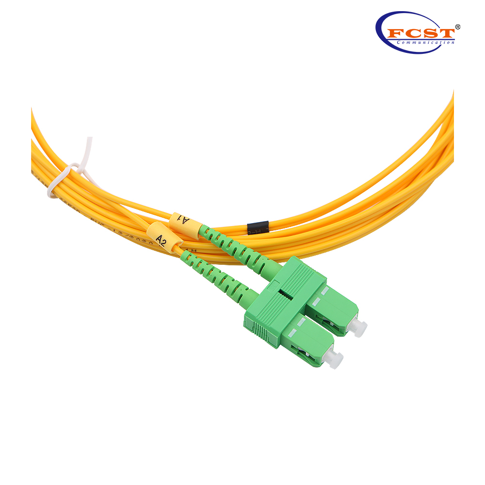 SC/APC-LC/UPC DUPLEX SINGLEMODE 3.0 mm 1M PVC G652D Fiber Optic Cable