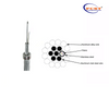 Câble de fibre OPPC FCST en acier inoxydable.