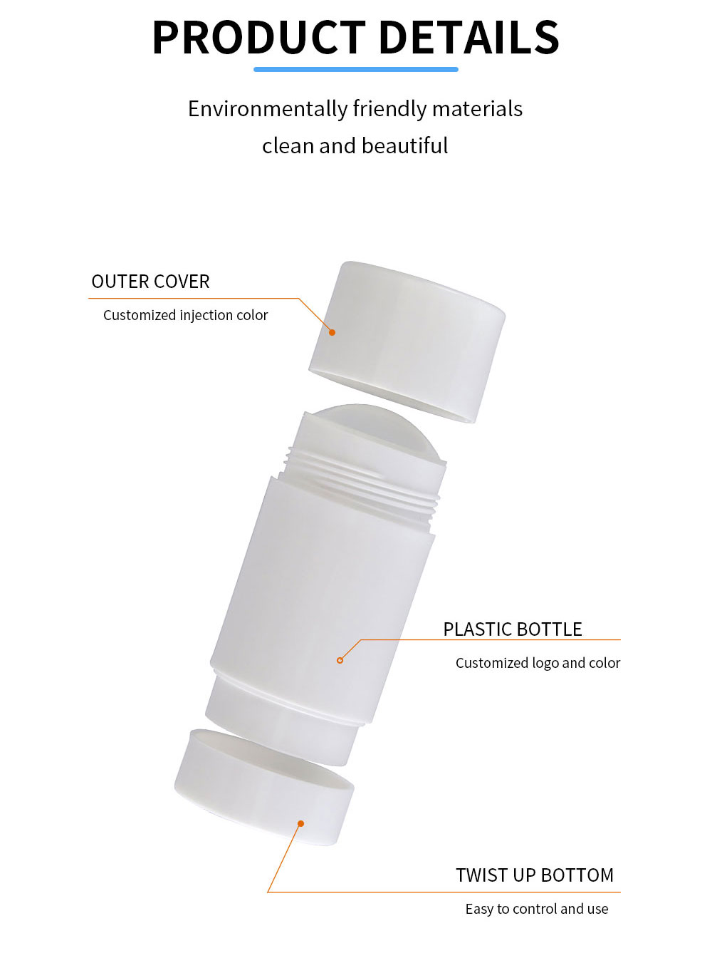 Empty Deodorant Stick Container Leerer Deodorant-Stick-Behälter