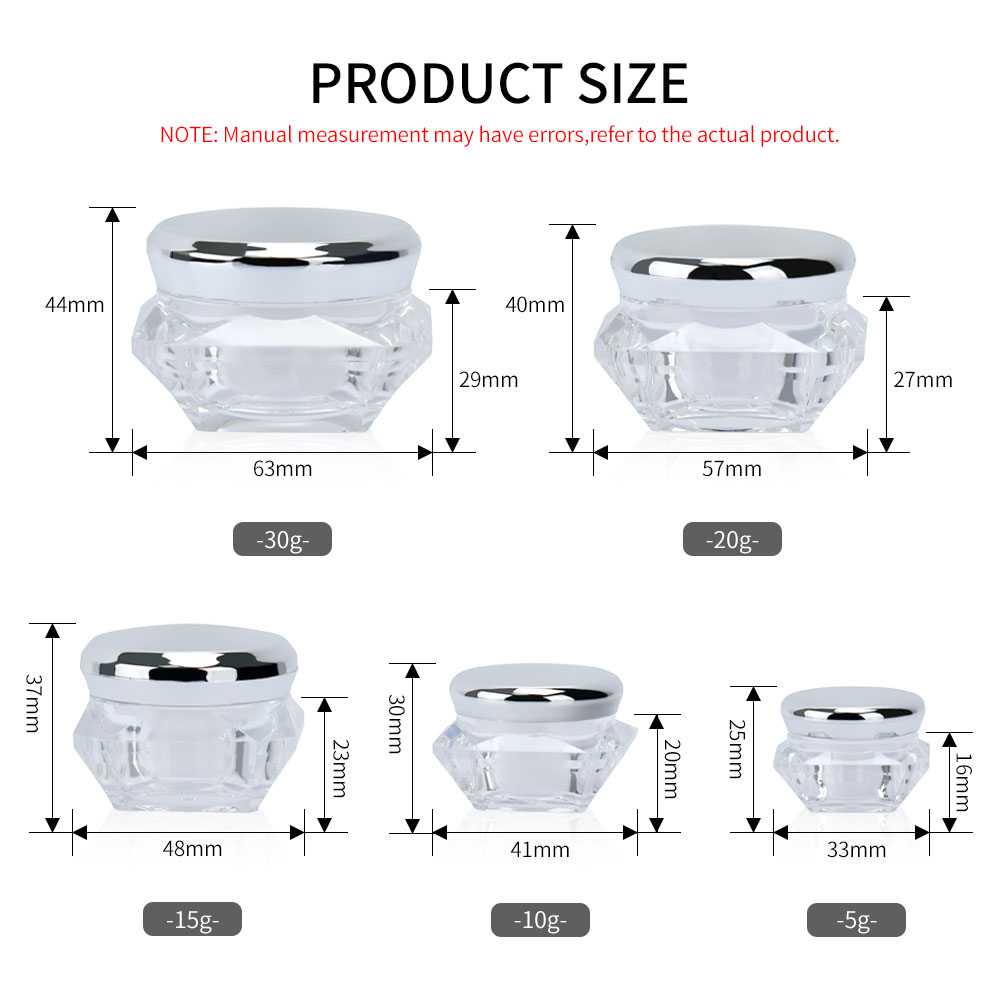 Diamond Cream Jar Diamant-Cremedose