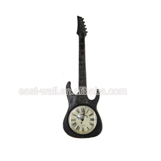 Factory Simple Fashion Decorative Retro Colorful Guitar Electronic Wall Clock