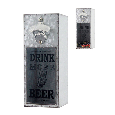 New Hot Sales Beer Cap Storage Box with Attached Bottle Opener