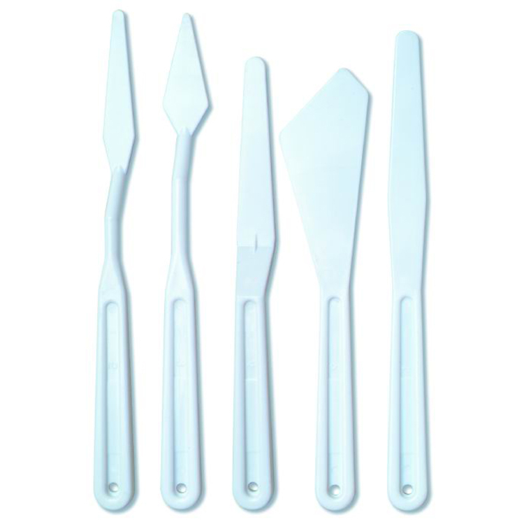 5pcs Plastic Painting Knives Set