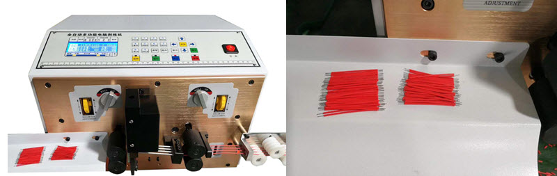 Machine that can cut multiple wires at the same time Machine that can cut multiple wires at the same time