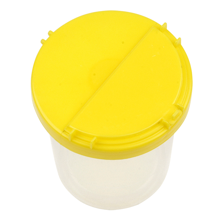 Plastic Cup Brush Washer And Cleaner with Flip Lid Dia.8cm X Height 9cm 