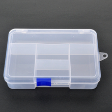 5 Grid Plastic Organizer Box 14.3x9.8x3.2cm