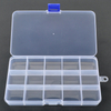 15 Grids Plastic Organizer Box 17.3x9.8x2.3cm Blue Latch
