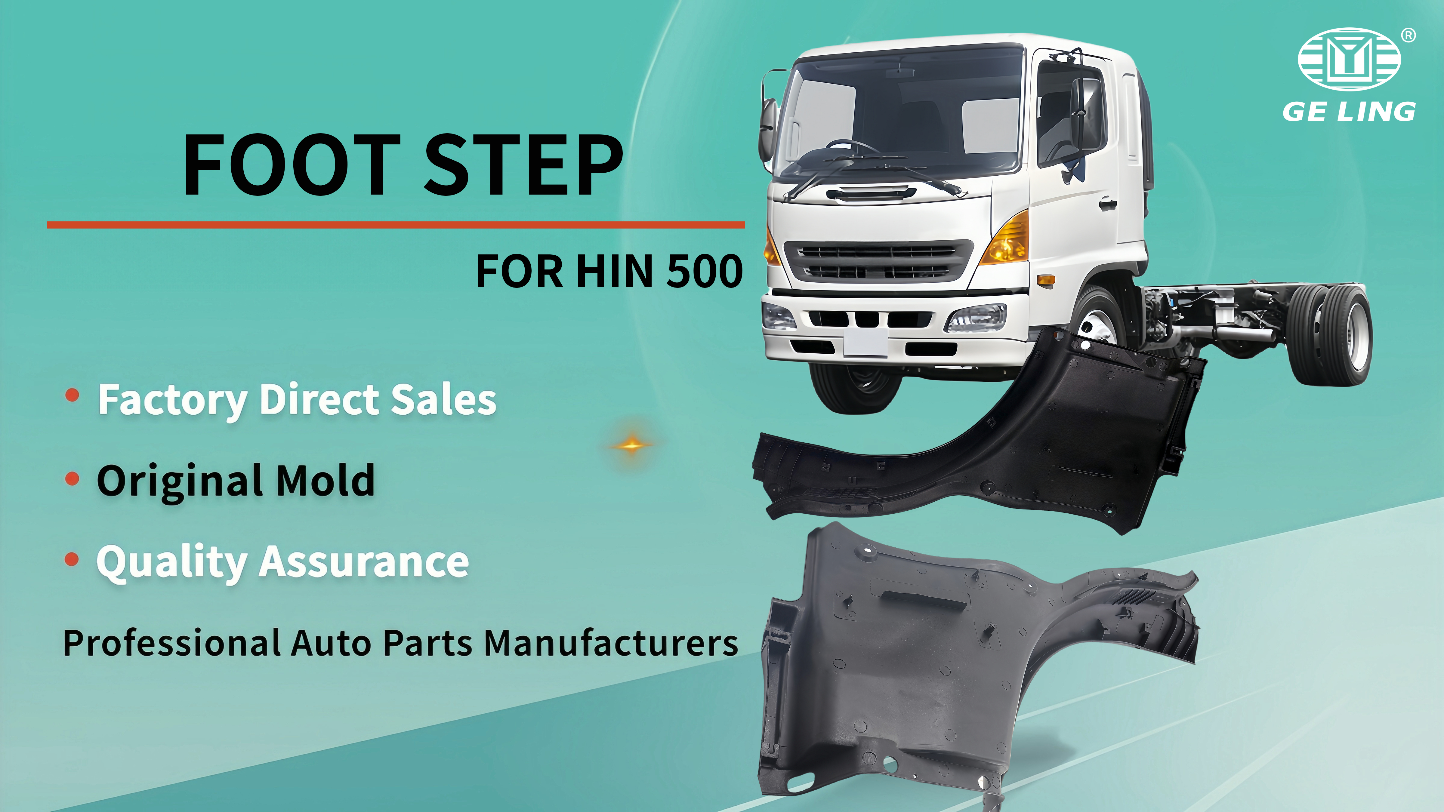 Hino 500 Foot Step Panel Pannello Hino da 500 piedi