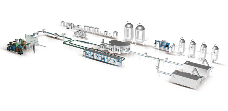 soft drinks production line-layout طرح خط تولید نوشابه