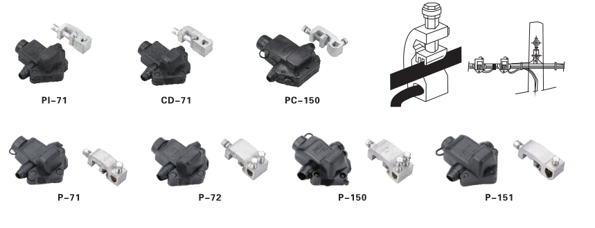 P type insulation piercing connector