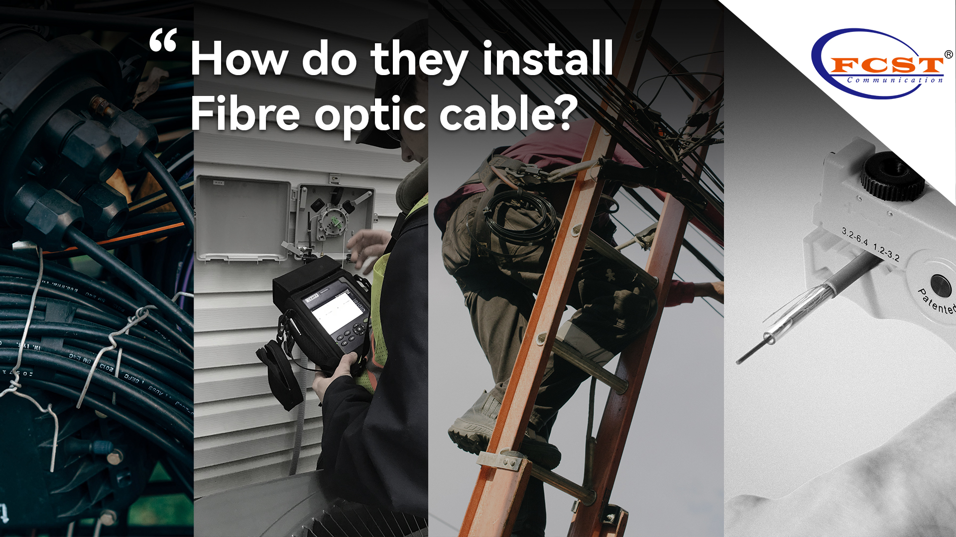 Comment installent-ils le câble à fibre optique?