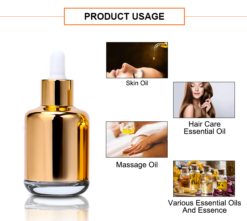 Essential Oil Glass Dropper Bottle use استخدام زجاجة القطارة الزجاجية للزيت العطري