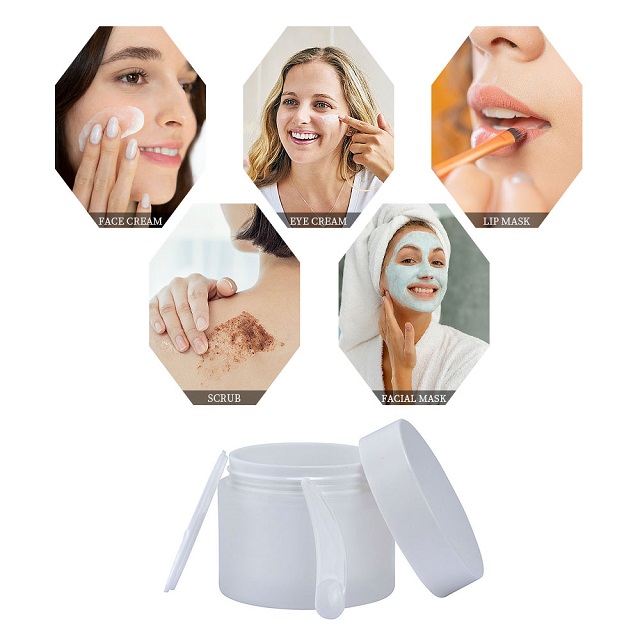 Frosted Clear Glass Cosmetic Jar Kosmetikdose aus mattiertem Klarglas