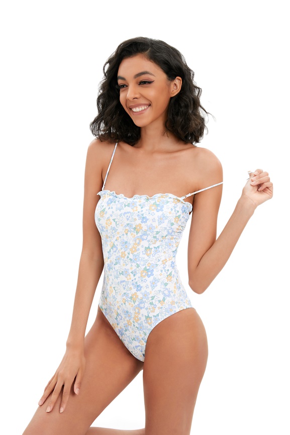 Ruffle One-Piece Swimsuit Vestit de bany d'una sola peça amb volants