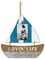 Personalized Sailboat Shape Borderless Wood Photo Frame Home Decoration Wall Hanging