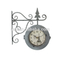 Handmade Bedroom Furniture Creative Items Double Sides Iron Wall Clock