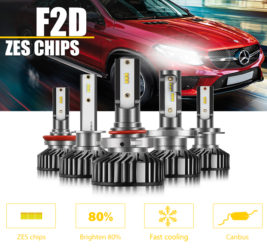led headlight F2D details