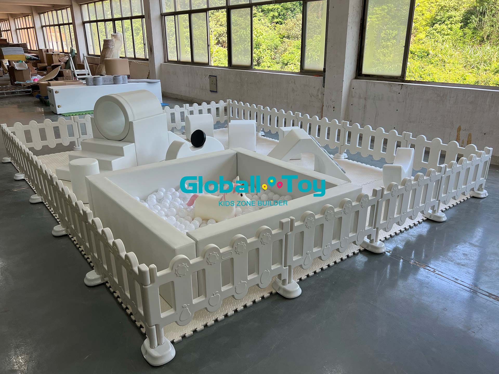 popular white set indoor&outdoor playground Ensemble blanc populaire, aire de jeux intérieure et extérieure