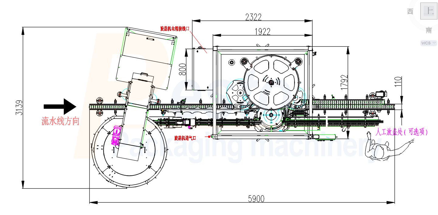 Pump capping machine-layout የፓምፕ ካፕ ማሽን-አቀማመጥ