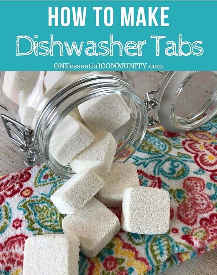 Homemade natural dishwasher tabs recipe essential oil Hjemmelavet naturlig opvaskemaskine tabs opskrift æterisk olie