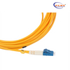 LC UPC a FC UPC Duplex OS2 Modo único PVC (OFNR) Cable de parche de fibra óptica de 3.0 mm