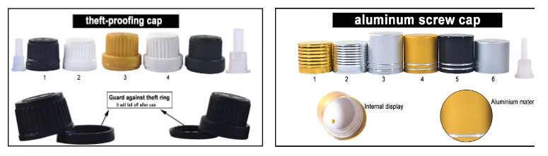 tamperproof lid,aluminum screw cap غطاء مقاوم للتلاعب، غطاء لولبي من الألومنيوم