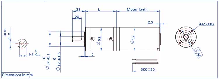 52ZYT Brushed Dc Planetary Gear Motor Планетарны рэдуктар пастаяннага току 52ZYT