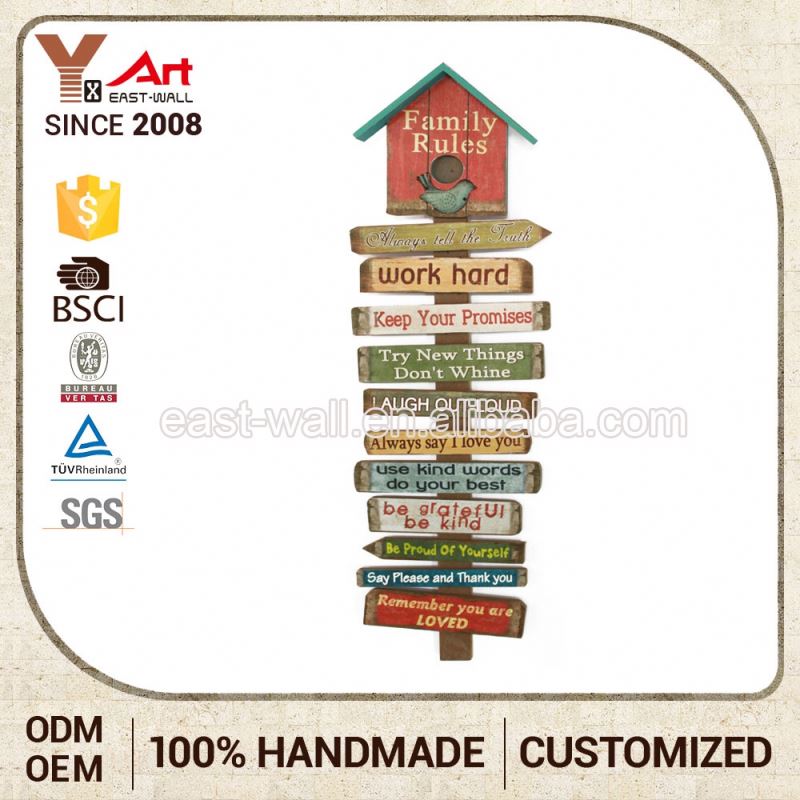 Cheap Price Unique Design Customization Wall Plaque Wooden Pub Sign