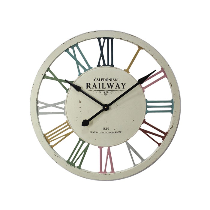 Customized Design Old Fashioned Vintage MDF Round Wall Clock