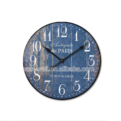 Factory Direct Price Retro Iron Wall Famous Brand Clock Digital Display