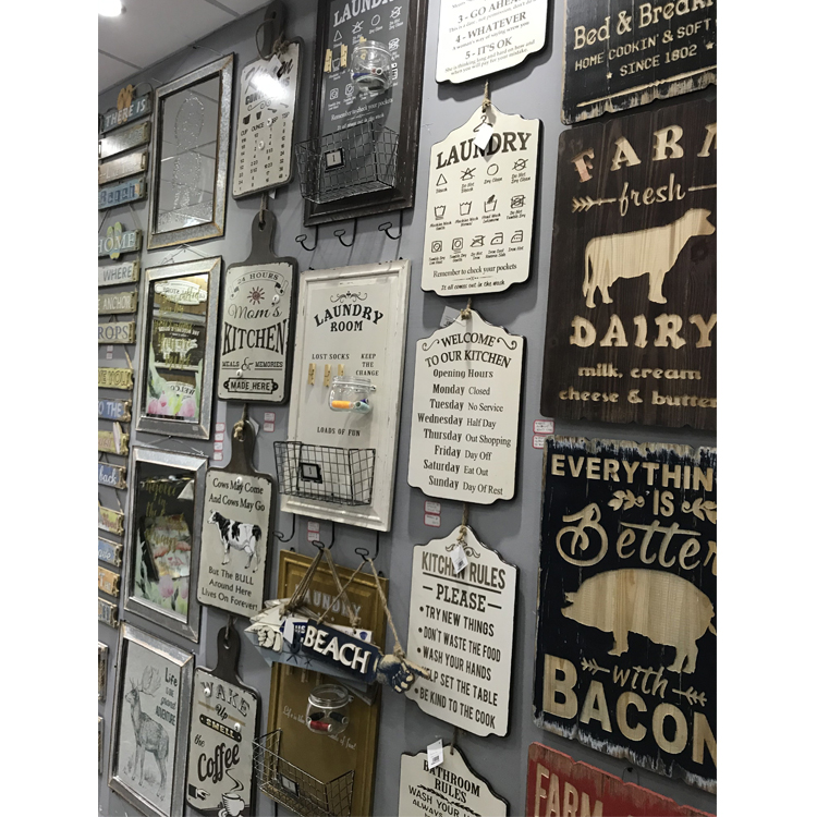 Personalized Design Custom Interior Home Decoration Vintage Metal Door Signs