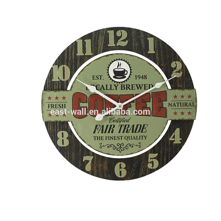 Retro Antique Digital Decorative Wall Clock Online Sale for Coffee Bar